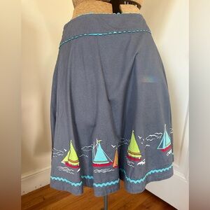 Vintage A-line nautical size 12 skirt ⛵️